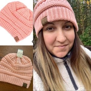 C.C Beanie NWT Peach